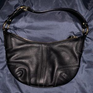 Leather Coach saddle bag